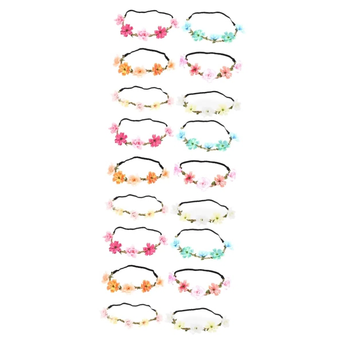 18stücke Teiliges Braut Blumenkranz Haarschmuck Für Hochzeiten Fotografie Und Festivals Elastisches Leichtes Design Mit Lebensechten Farben Und Hautfreundlichen Materialien