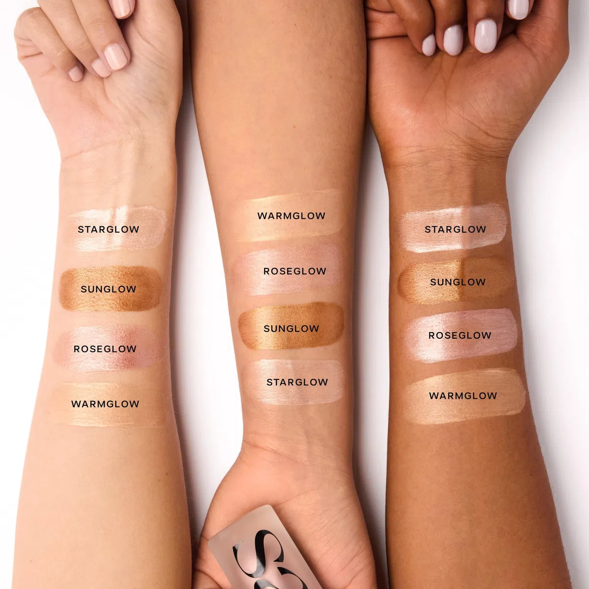 Saie Glowy Super Gel – Ultra-transparenter, aufhellender Hautton, Flüssiger Highlighter + Glow Primer für Gesichts-Make-up – Hautpflege-infundierte Glow-Tropfen mit feuchtigkeitsspendendem Squalanöl