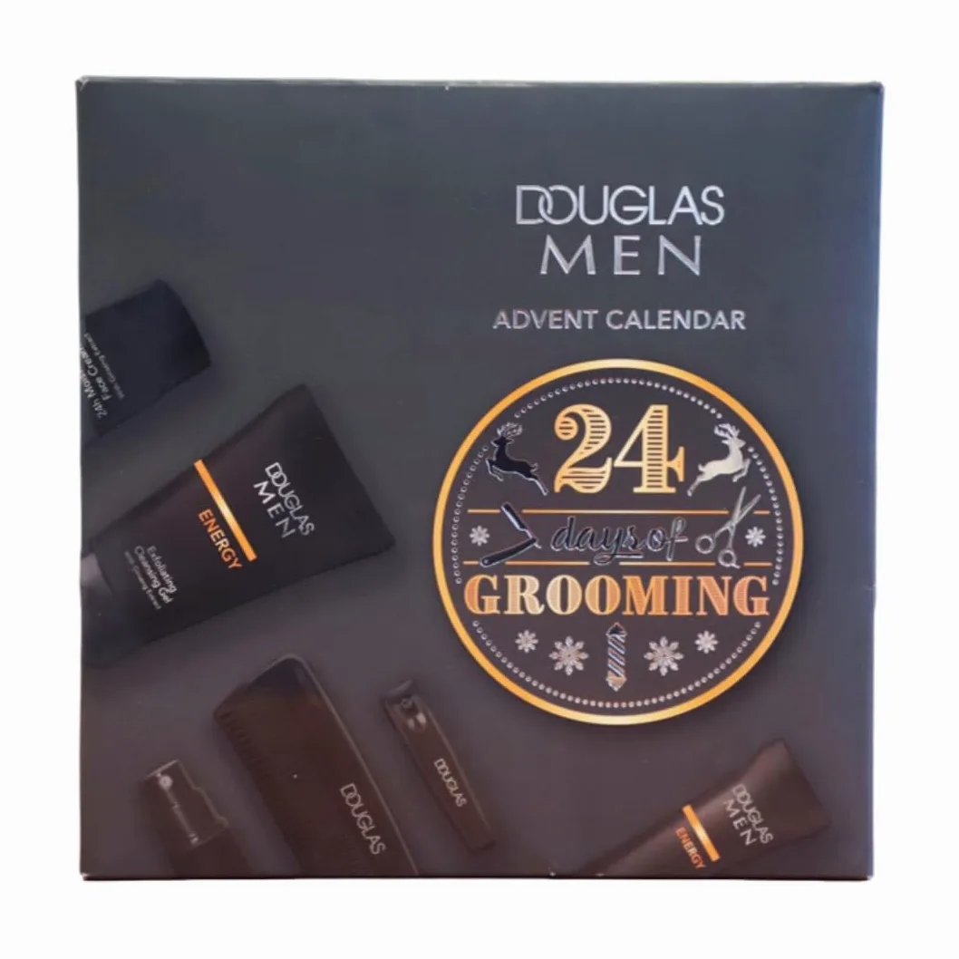 DOUGLAS Adventskalender 2025 Männer Beauty -EXKLUSIV EDITION- 24 Pflege Beauty Kosmetik Advent Kalender für den Mann, Weihnachtskalender Wert 140 €, Herren