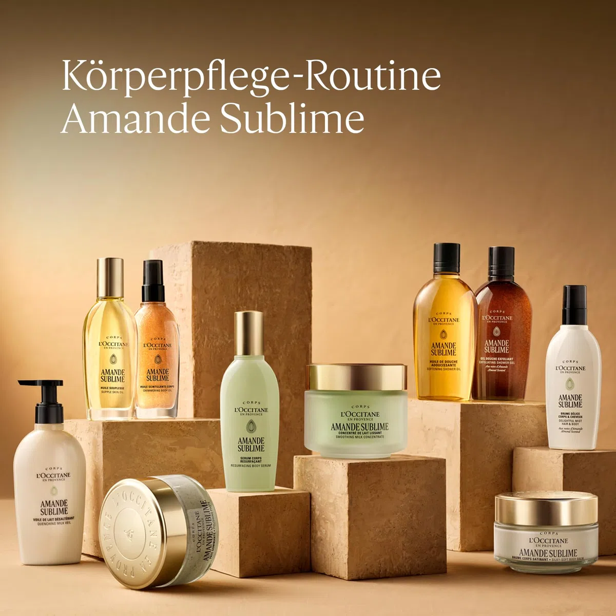 L'OCCITANE Körper- und Haarnebel Mandel Amande Sublime 100 ml Noten von Freesie Amande Vanille Made in France