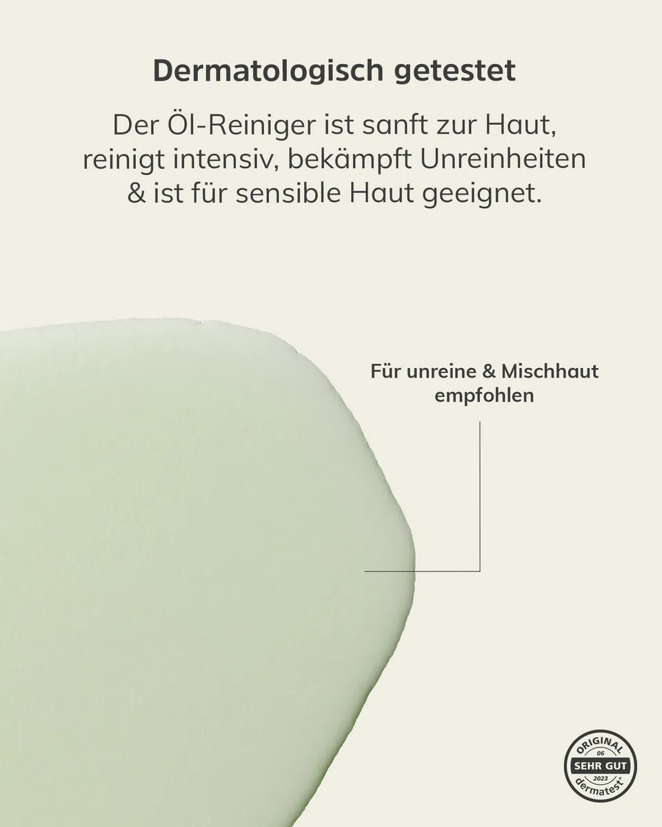 nkm Naturkosmetik München Milder Reiniger - 100 ml - Gesichtsreiniger mit Öl - Reinigt Sanft - Vegan - Für Unreine Haut - Dermatologisch Getestet