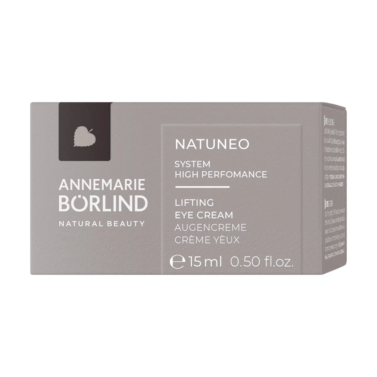 ANNEMARIE BÖRLIND NATUNEO Lifting Eye Cream 15ml Für Reife Haut | Anti-Aging Augencreme, Glättende Augenpflege, Verlangsamt Hautalterung, Strafft Augenlider, Mit Persischem Seidenbaum