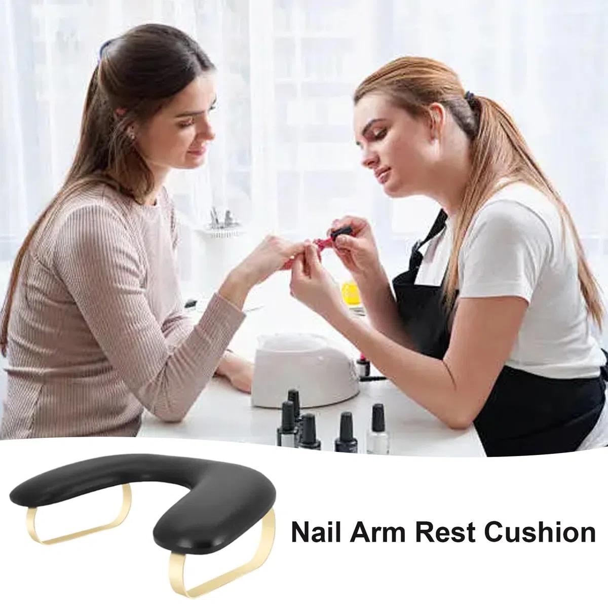 Armauflage für Nageldesign Abnehmbares Ergonomisches Handkissen, Ruhekissen | Handauflage Ständer Maniküre Pediküre Salon Spa Handpflege Schreibtischzubehör Beauty-Zubehör Entspannung Komfort Pols