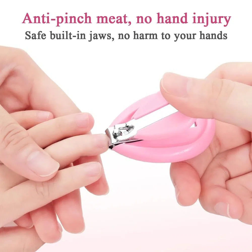 Nagelknipser, Edelstahl, Nagelknipser, Zehennagelknipser für Mädchen und Frauen, 4 Stück