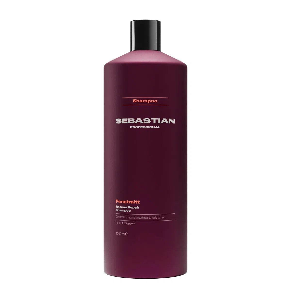 Sebastian Professional Penetraitt Rescue Repair Shampoo – Reparierendes & stärkendes Aufbaushampoo für strapaziertes, geschädigtes & coloriertes Haar – Professionelle Haarpflege