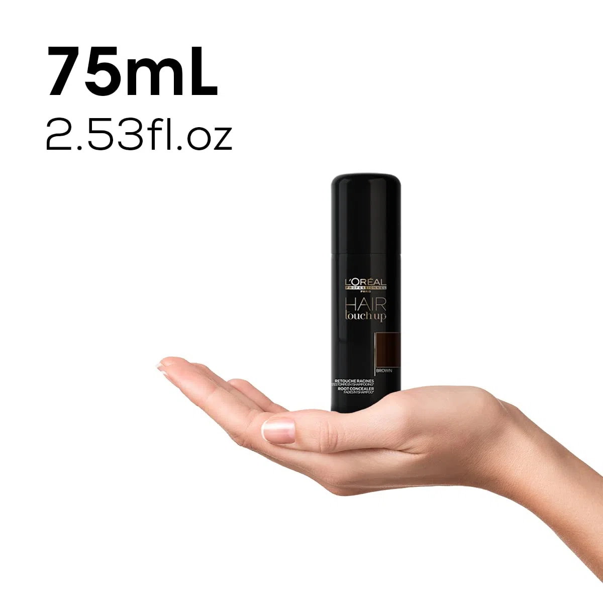 L'Oréal Professionnel Hair Touch Up Spray brown, 75 ml - 3 Stück