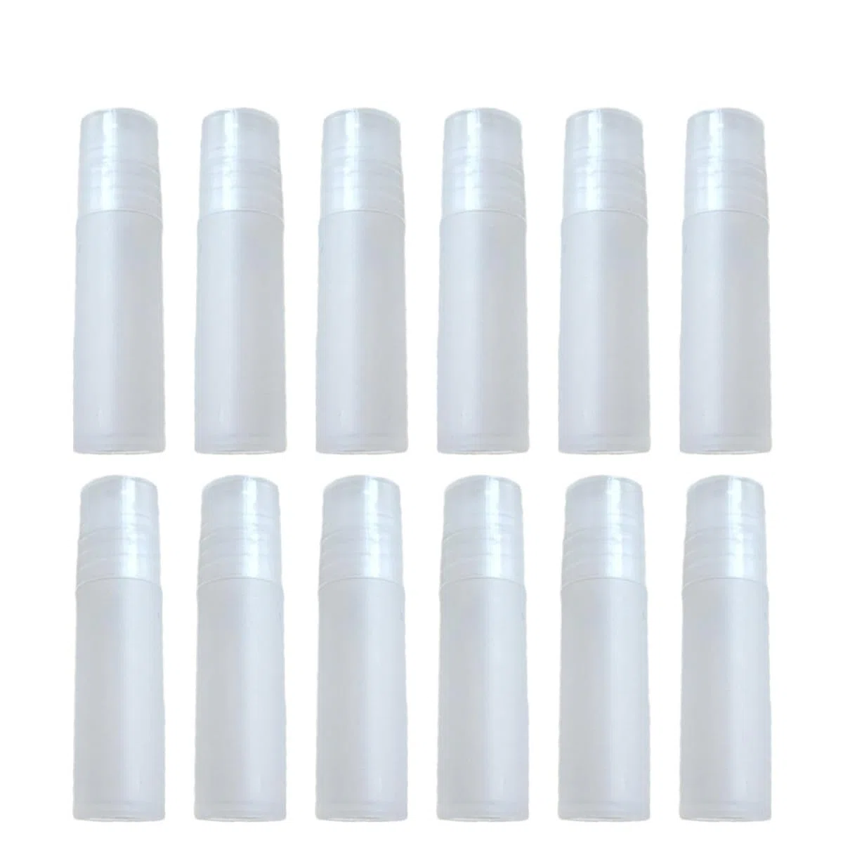 Weiße Pp Rollflaschen Tragbare Kleine Fläschchen 100 Stück 5ml für Präzise Anwendung Nachfüllbare Ballflaschen zum Reisen für Parfüm und Andere Flüssigkeiten