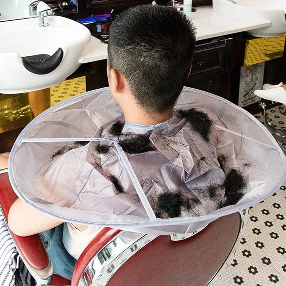 Friseurumhang Wasserdicht Faltbar mit Klettverschluss für Friseursalon