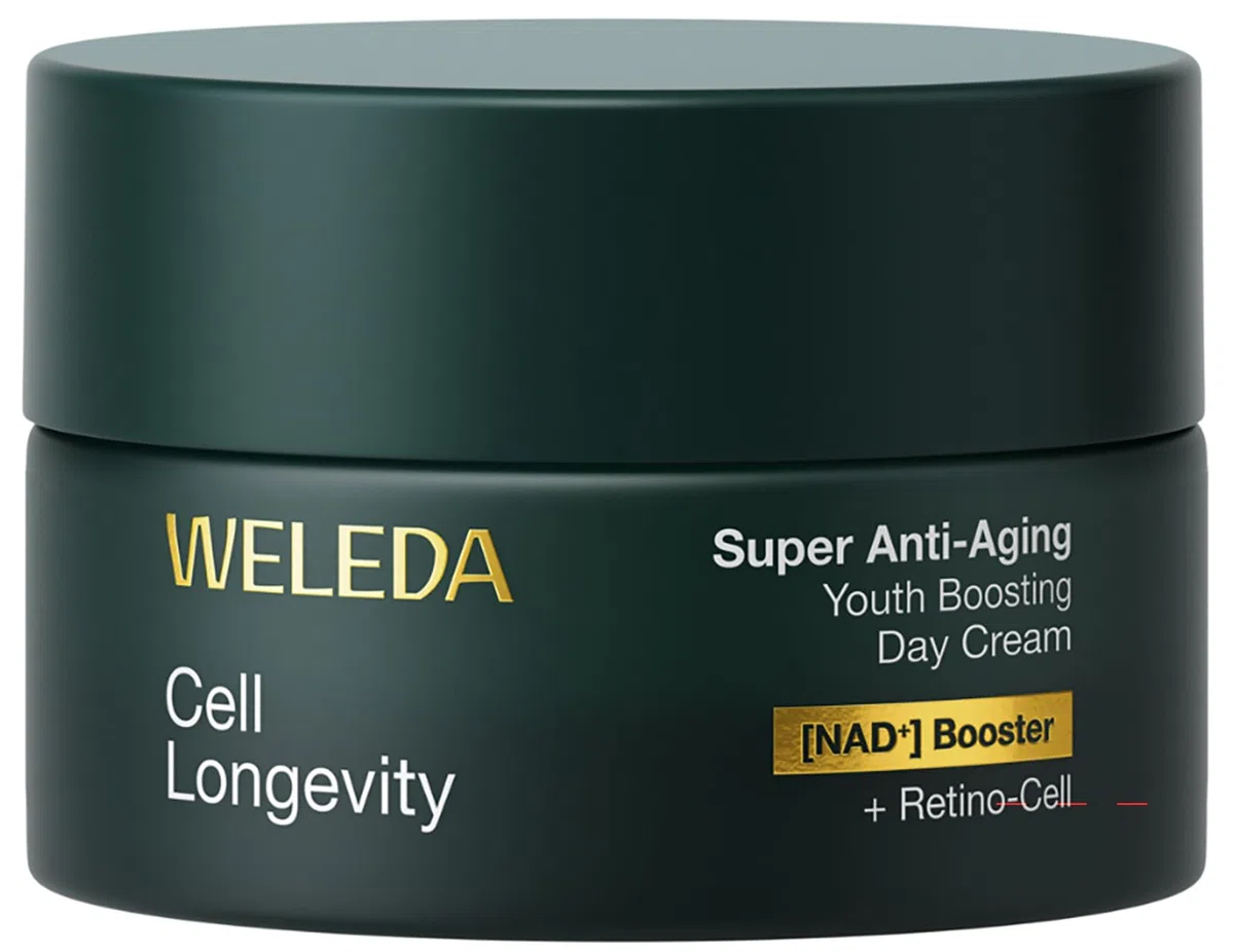 WELEDA Cell Longevity Super Anti-Aging Youth Boosting Day Cream - Gesichtspflege Tagescreme mit [NAD⁺] Booster & [Retino-Cell] gegen die 10 Zeichen der Hautalterung (Naturkosmetik, vegan, 50ml)