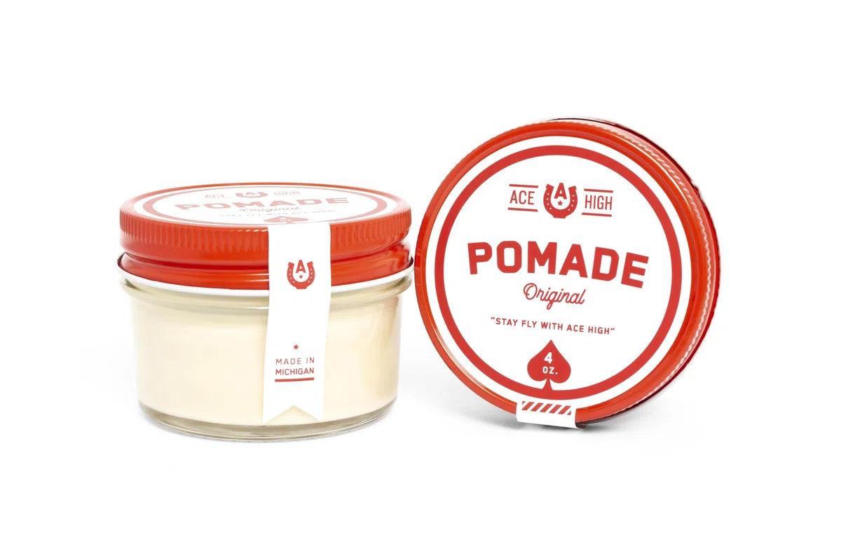VGOSITE Ace High Pomade, starker Halt, natürlicher Glanz, auf Wasserbasis, handgefertigt, 113 g