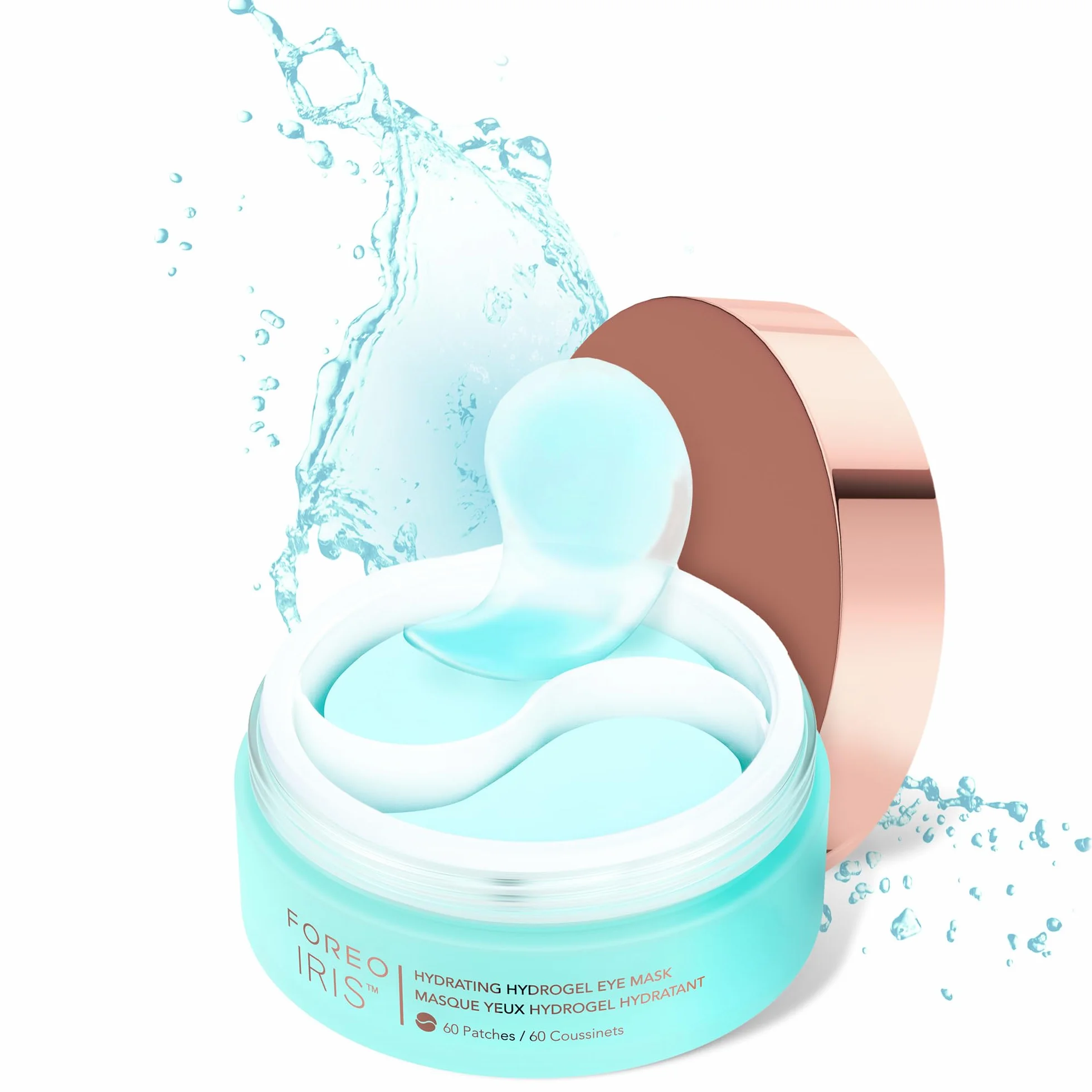FOREO IRIS Augenpads gegen Augenringe – Behandlung mit Kollagen, Vitamin C & E – 60 Pads