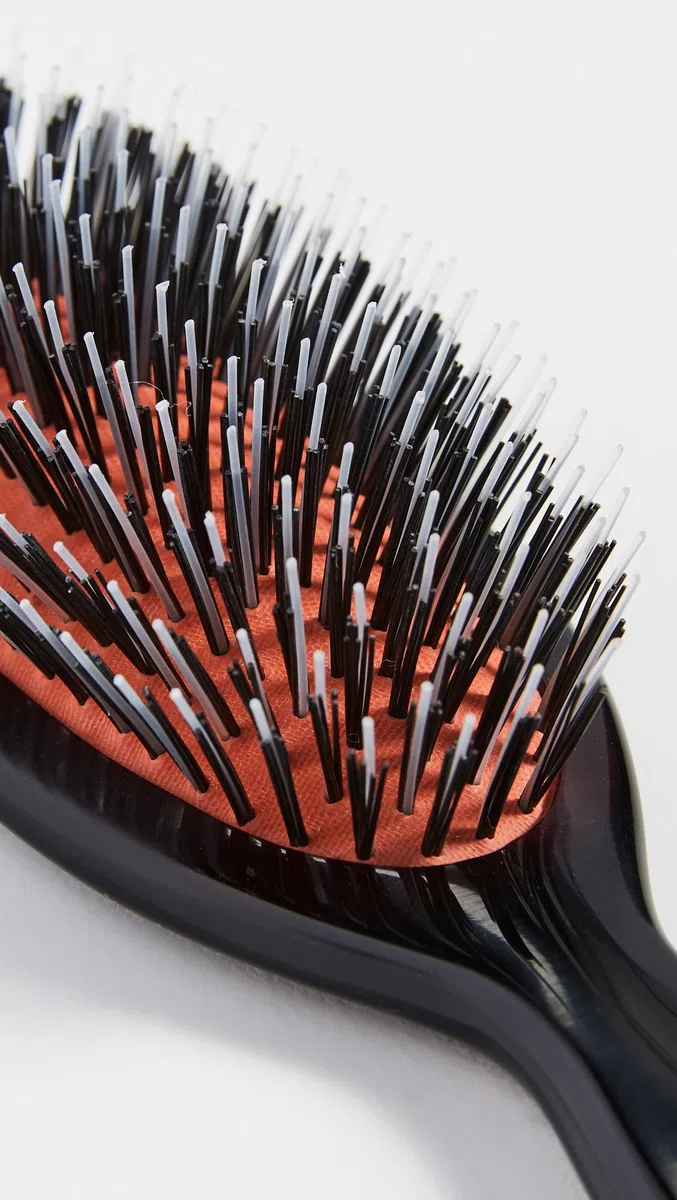 Mason Pearson Haarbürste Pocket Mixte BN4 mit reinen Wildschweinborsten und weißen Nylonstiften, 10-reihig