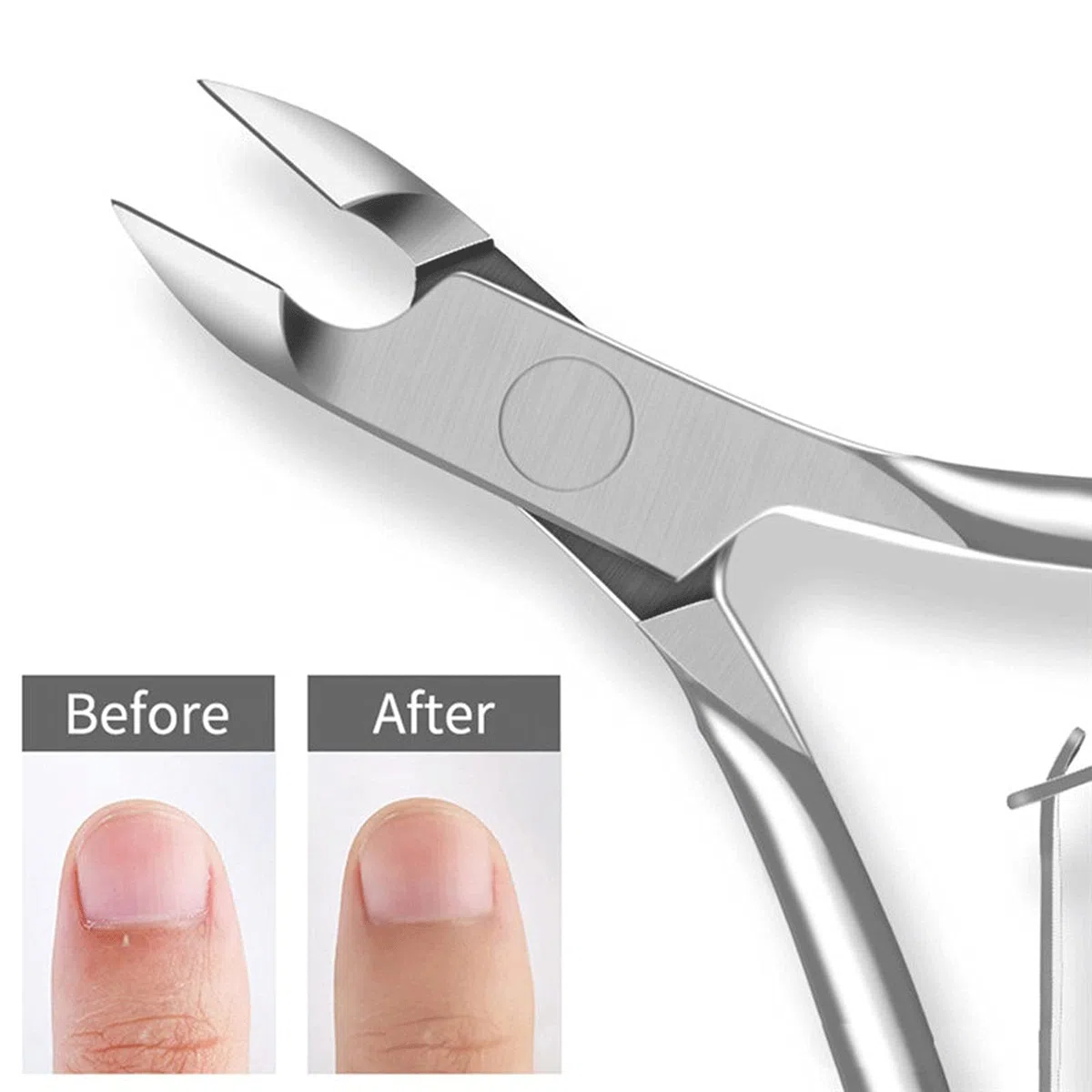 XIANGFAZJD Nagelschere Edelstahl Nagelhaut Nipper Professionelle Entferner Entferner Schere Fingerpflege Maniküre Nagelclipper Dead Skin Tools (Color : 2Pc)