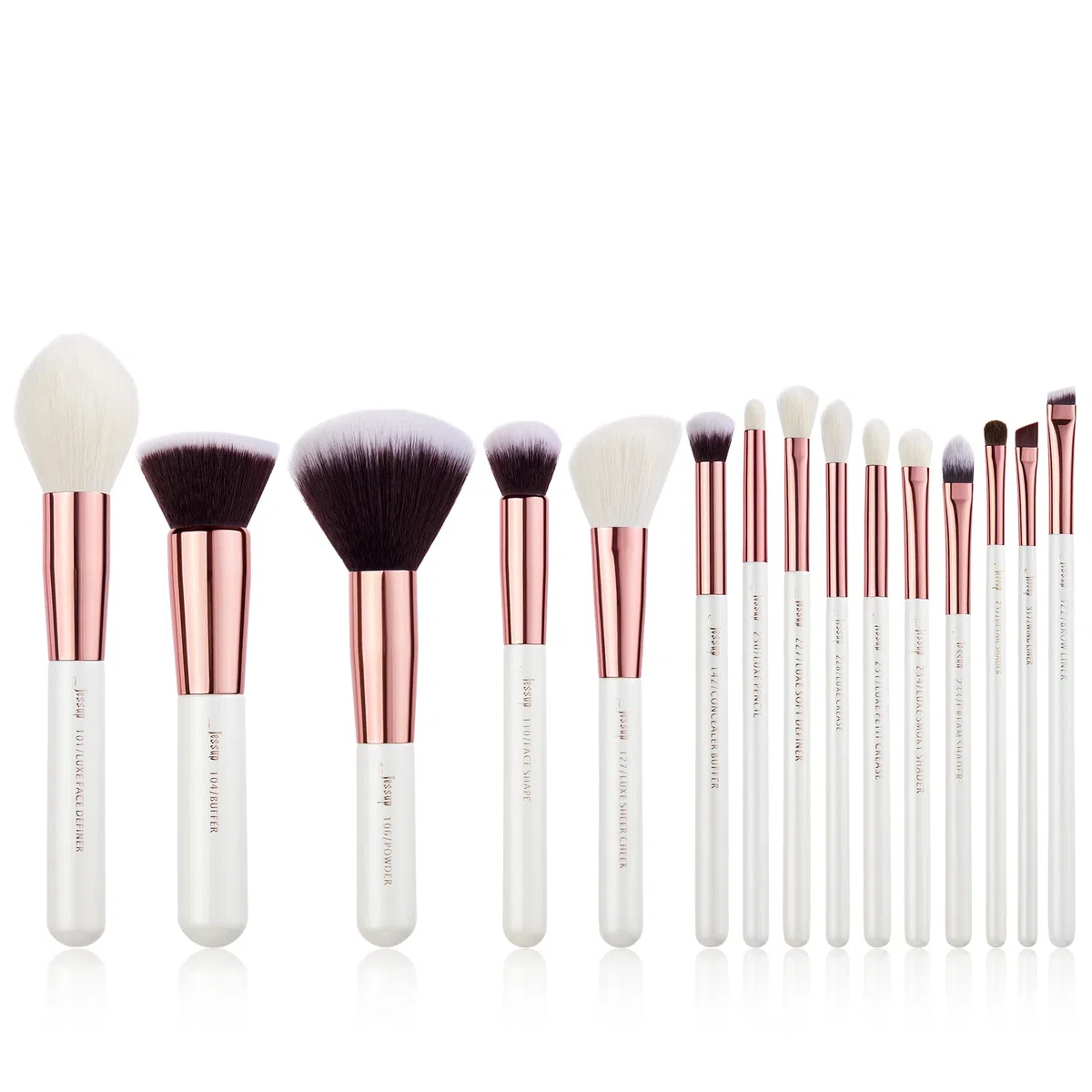 Jessup Make Up Pinsel Sets 15 Pcs Kosmetik Schmink Bürsten Lidschatten Puder Concealer Eyeliner