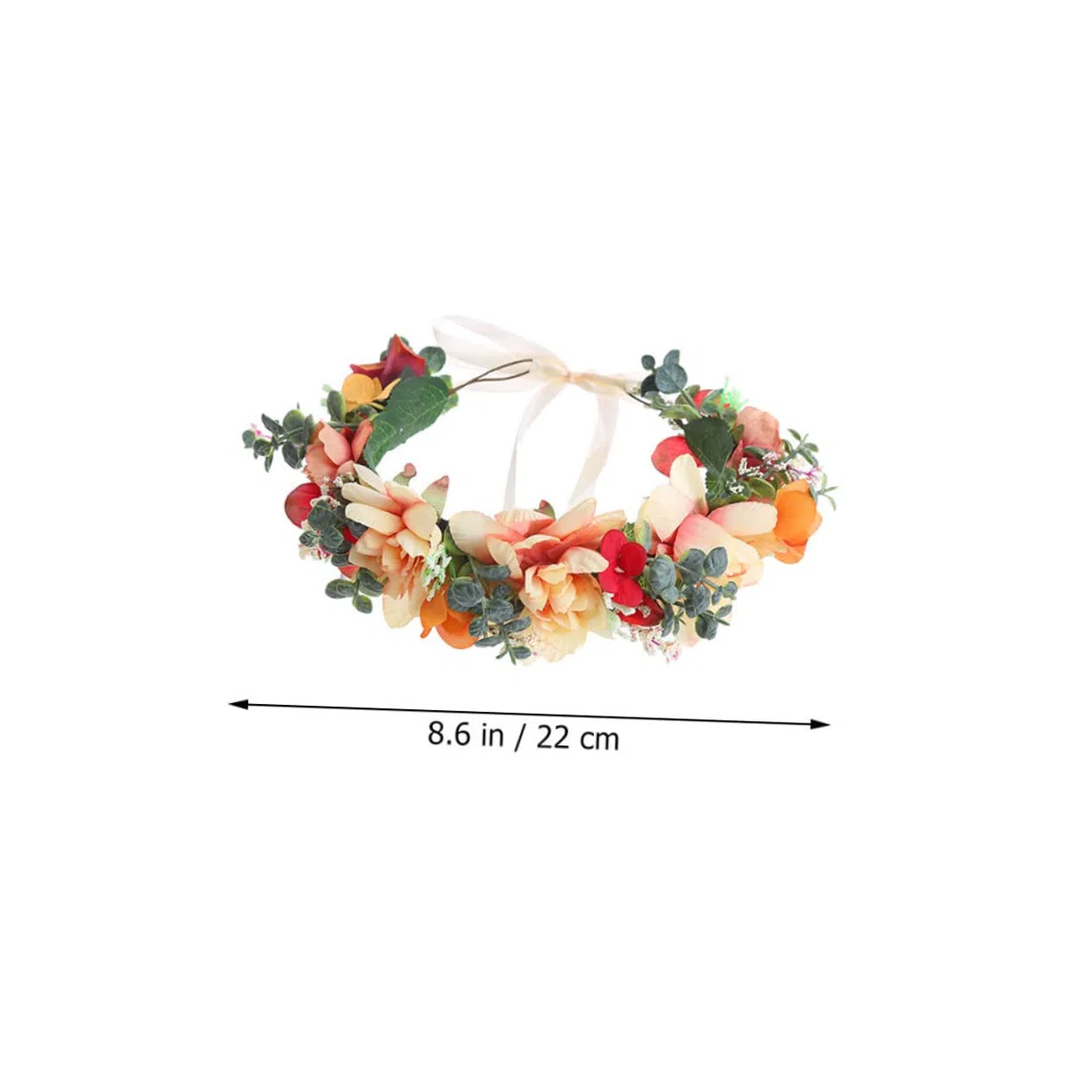 FOMIYES 4stücke Farbige Blumenkranz Haarschmuck Für Einstellbares Haarband Für Hochzeiten Und Festivals Boho-stil Vielseitig Einsetzbar Perfektes Accessoire Für Brautjungfern Und