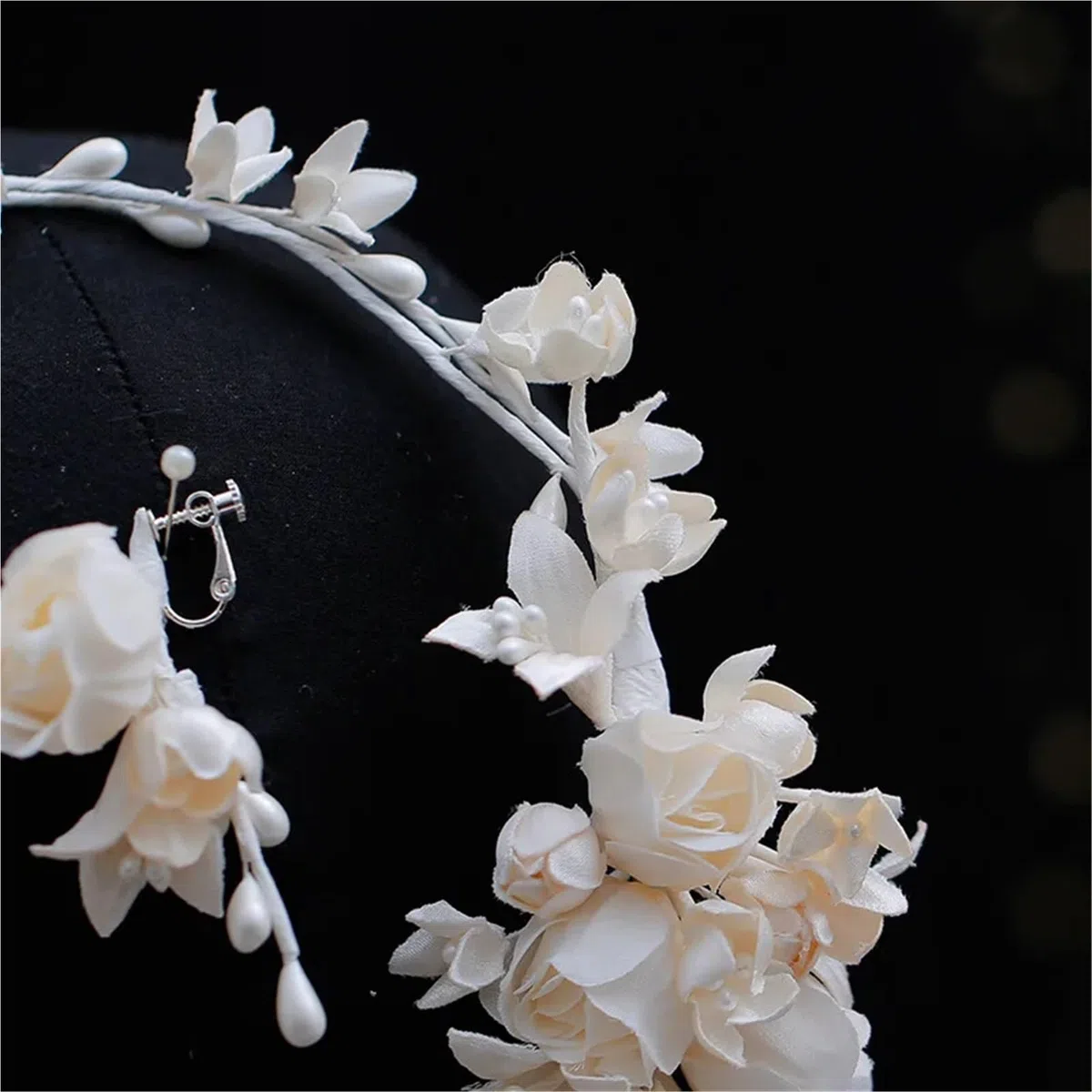 Korean-style Bride Flower Tassel Hair Hoop Garland Beautiful Versatile Studio Photo Wedding Accessories