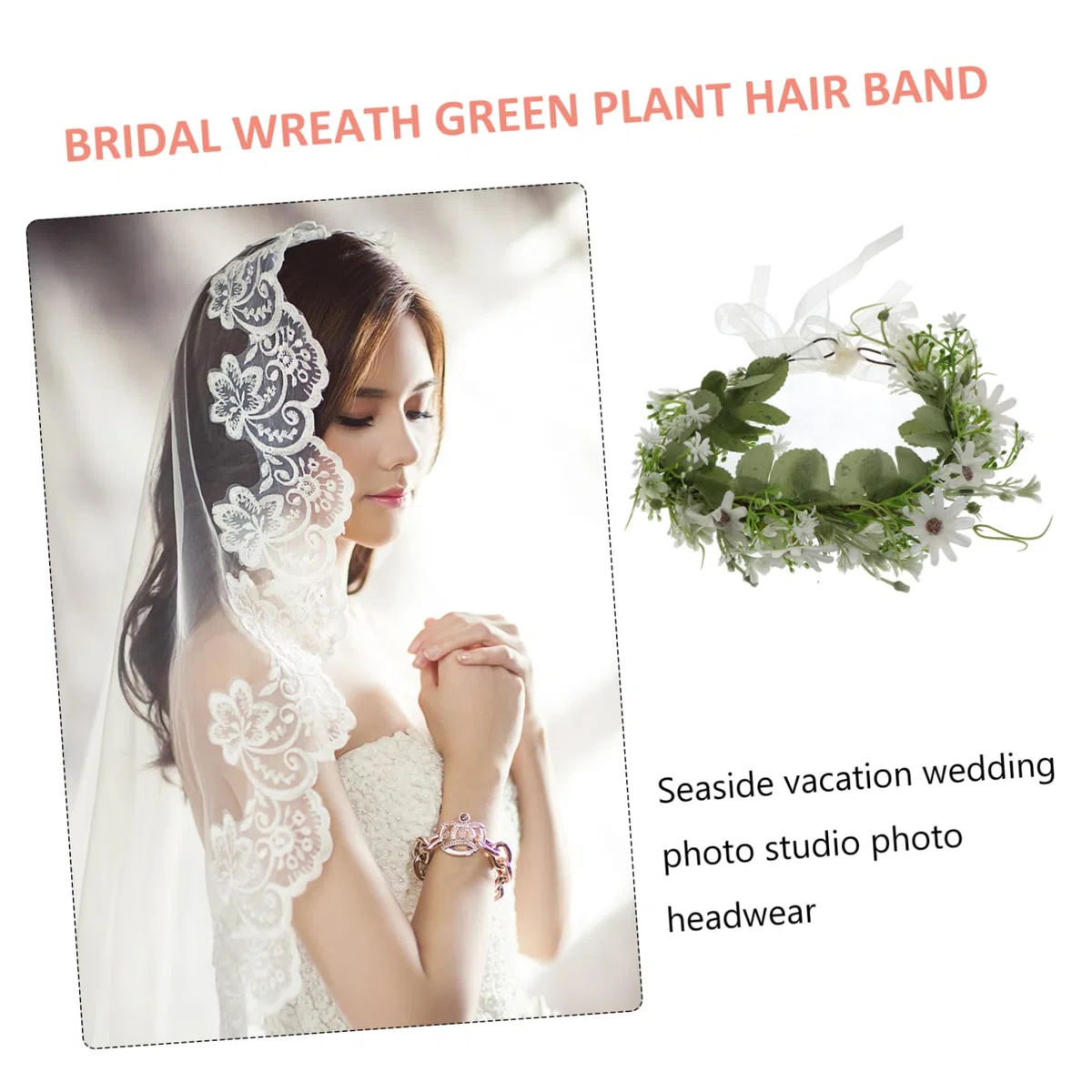 FRCOLOR 3stücke Frisch Und Elegant Blumiger Stirnband-kranz Für Frauen Handgefertigte Haaraccessoires Für Hochzeiten Partys Und Fotoshootings Farbton Leicht Bequem