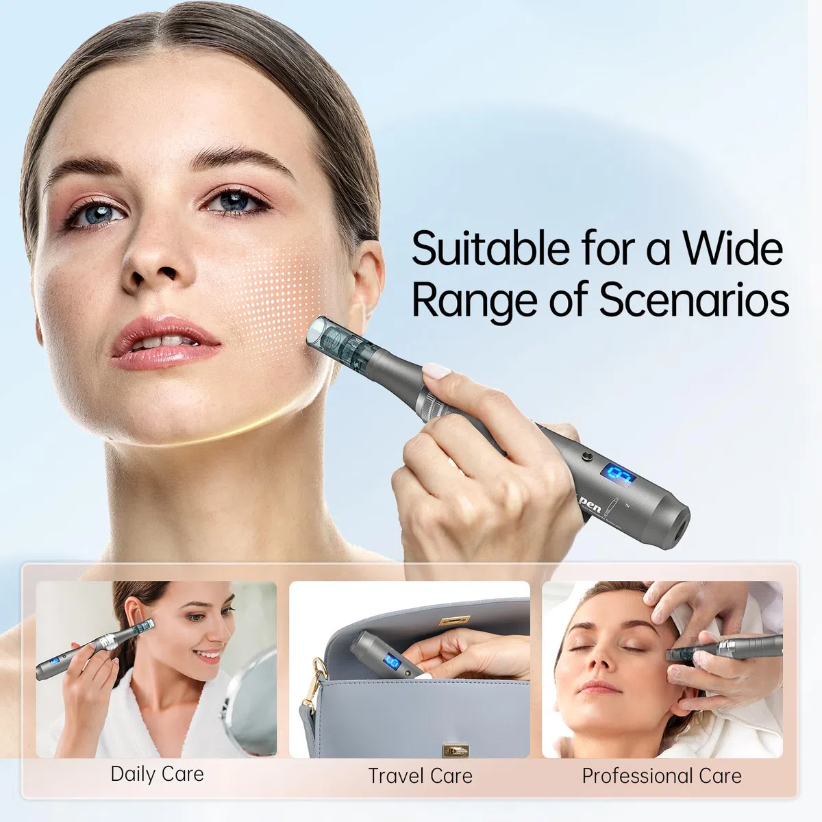 Dr.Pen M8 Microneedling Pen Wireless Micro Needling Device for Face Body Acne Scars Wrinkles with 10 Replacement Cartridges