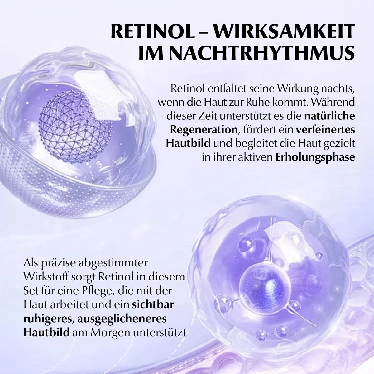 Gesichtspflege Set mit Retinol 5-teilig - Night Repair Routine - Anti-Aging Gesicht Serum, Augencreme, Gesichtscreme, Gesichtsreinigung & Toner für straffe Haut & Faltenreduzierung - Geschenkset Damen
