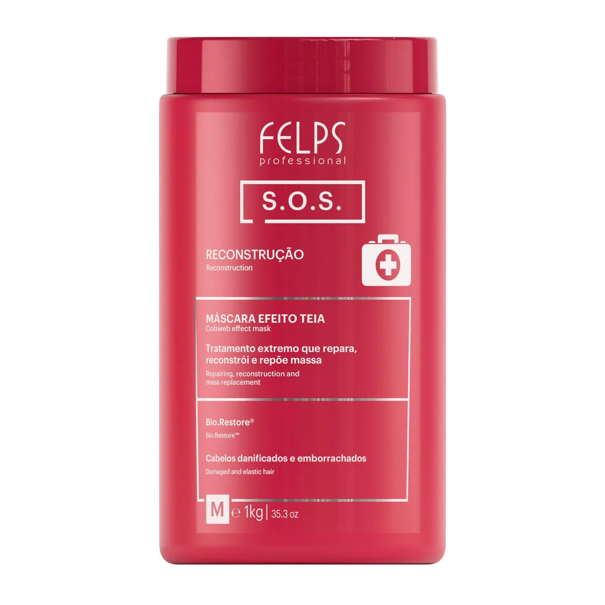 Felps Professional | S.O.S. Recovery Mask | Reconstruction Hair Mask | 1000 gr