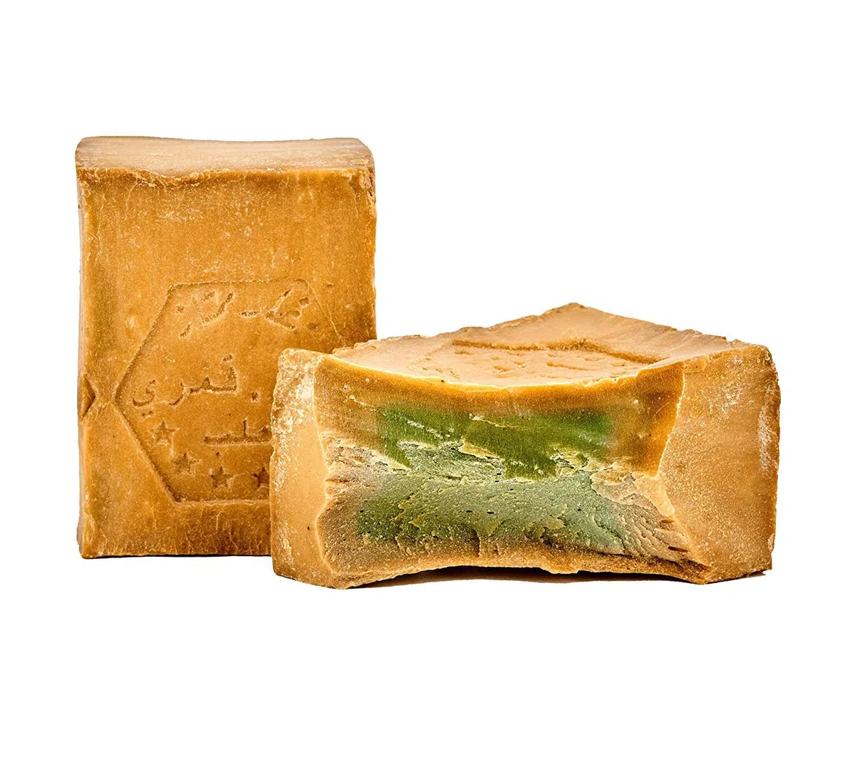 Carenesse Aleppo Seifen Paket Premium Quality 5 Stück 45% Olivenöl 55% Lorbeeröl original Olivenölseife Haarseife vegan handgemacht Naturseife Seife ca. 900-950 Gramm je Paket