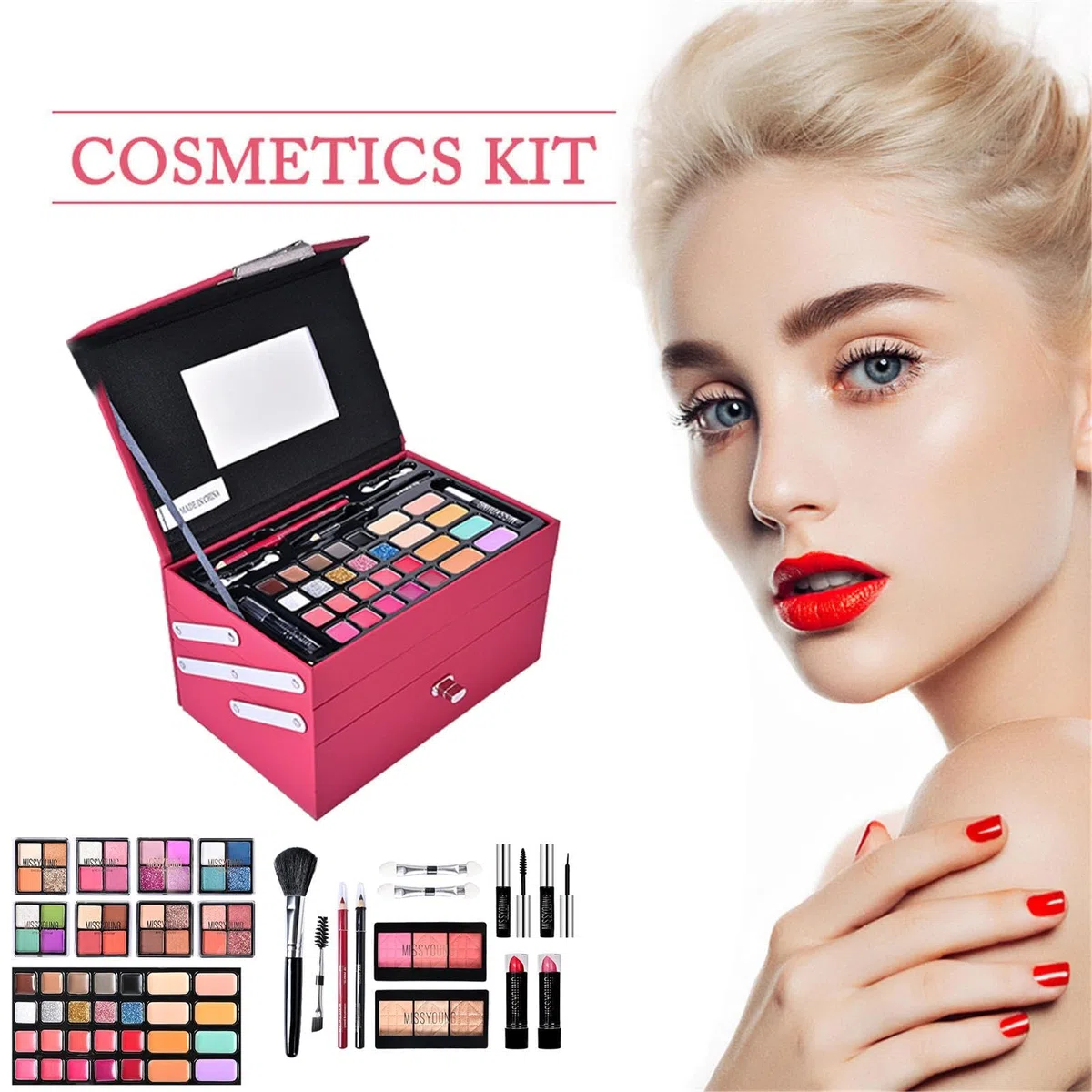Makeup Kits Frauen | Komplettes Make-up Kit | Komplettes Kosmetikset