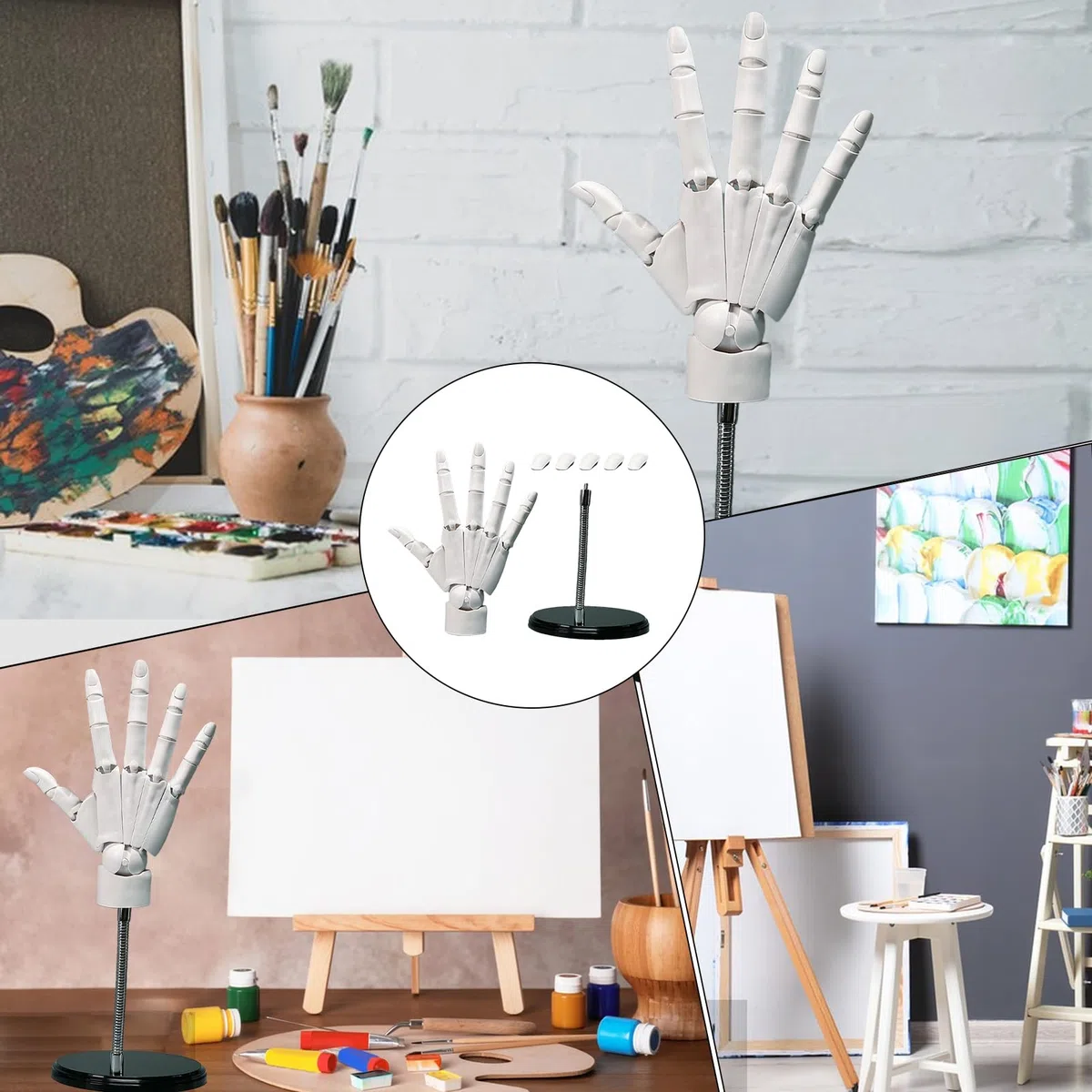 Hand Model, Flexible Hand Model, Artists Flexible Hand Model, Moveable Joints Manikin Hand Figure - Perfect for Drawing, Displaying, and Enhancing Sketching and Painting Techniques