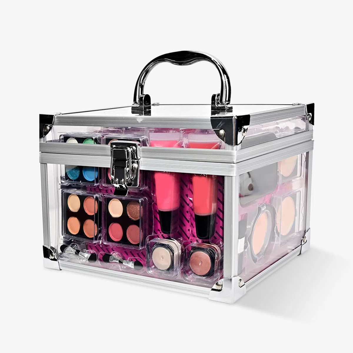 Makeup Starter Kit Für Anfänger Tragbares Reise-Makeup-Set Mit | Contour-Palette, Blush-Pinsel Mit Etui Für Jugendliche, Alltag, Reisen, Bühnenauftritte & Hochzeiten