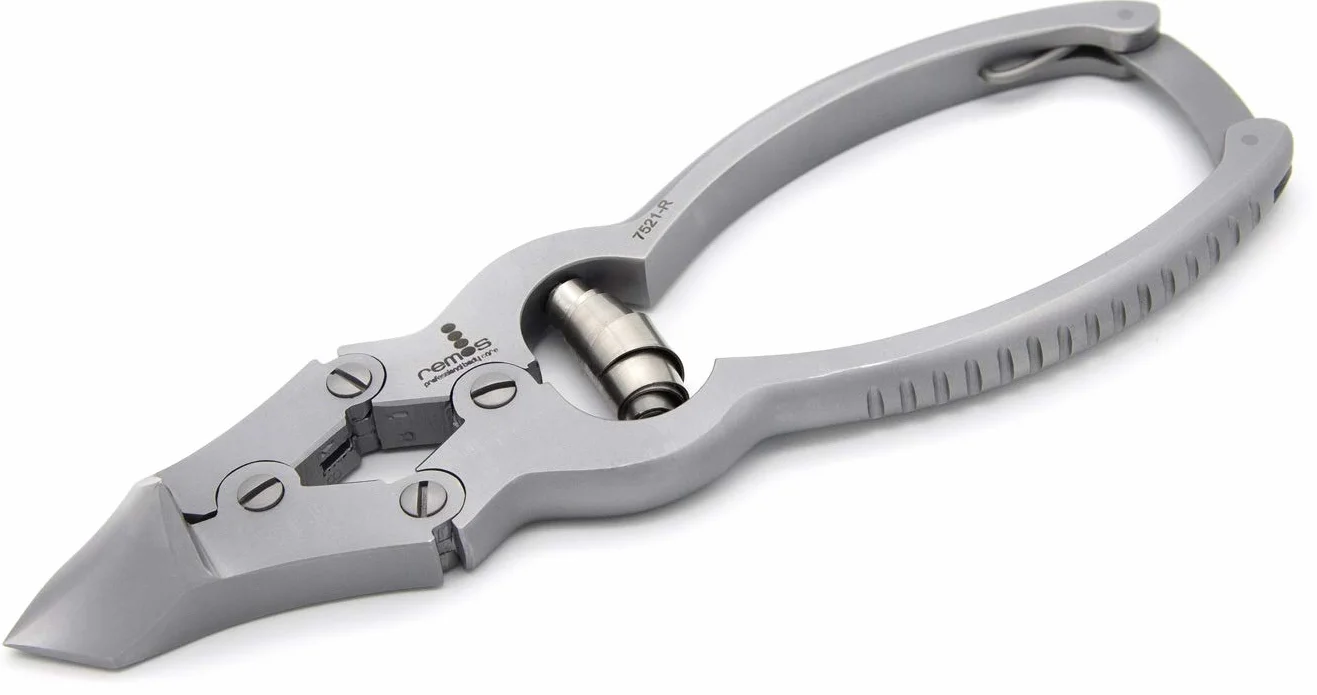 REMOS Profi Nagelzange/Kopfschneider 2 Spitzen Edelstahl 16 cm