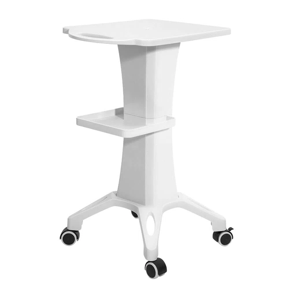 SHZICMY Kosmetikwagen 2-Lagiges ABS Salonwagen Tragbar Beauty Salon Trolley mit Rollen
