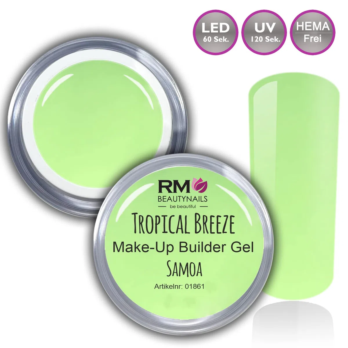 UV-Gel Make-Up Builder Led Gel Neon Set Hema Frei Nagelgel Nagelset Fingernagel RM Beautynails 8x 15ml (8er Pack)