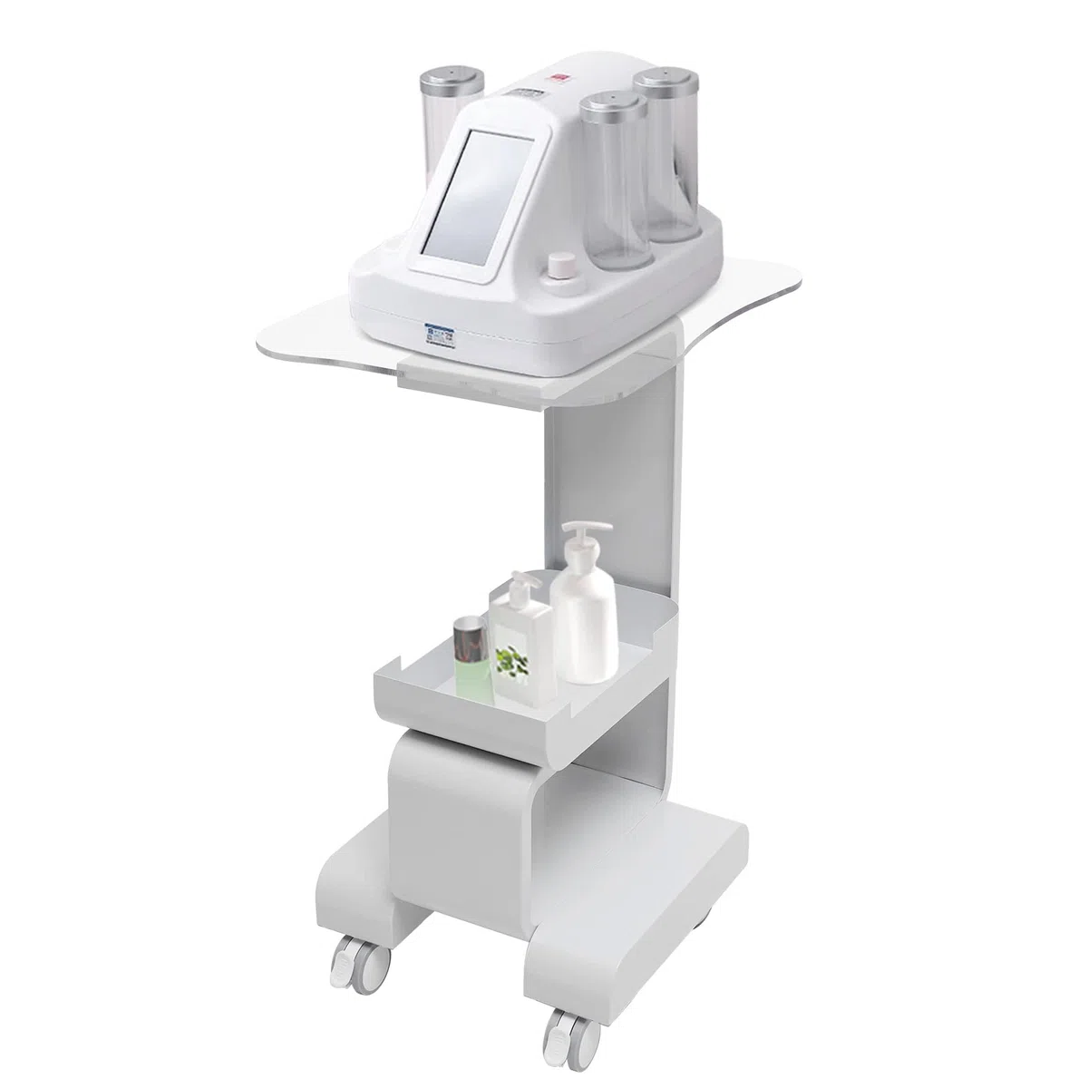 Kosmetikwagen, Salonwagen Tragbar Beauty Salon Trolley mit Rollen & Ablagefach, Salon SPA Rollwagen für Schönheitsinstrument