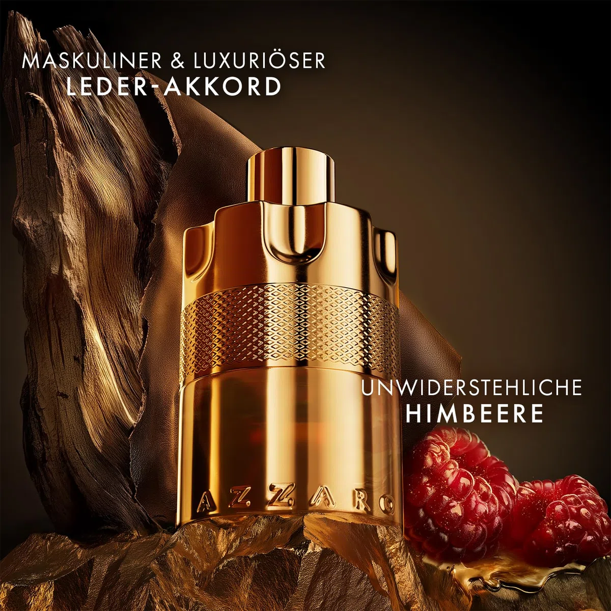 Azzaro Forever Wanted Elixir Eau de Parfum, intensiver, holzig-ledriger Herrenduft, verführerisches Parfüm für Männer