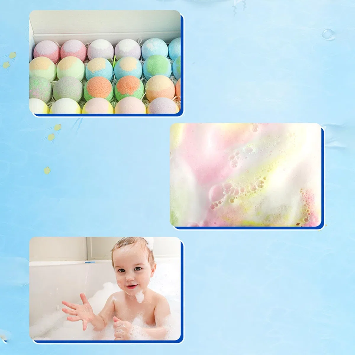 Duschbälle – Natürliche Körperpflege – 24 Stück Badekugeln für Kinder gefüllt | für Jugendliche, , Mädchen, Zuhause, Kindergarten, Badezimmer, Badewanne, Geburtstag