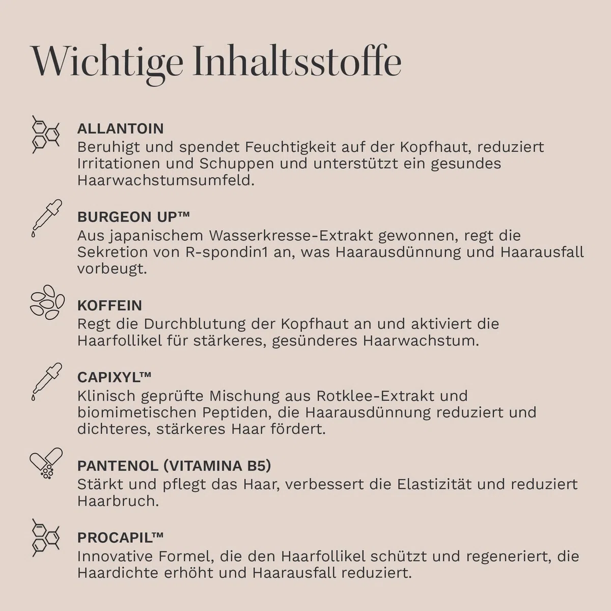 HAIR BURST Haar & Kopfhaut Serum - Rosmarinöl & Capixyl, Haarwachstum