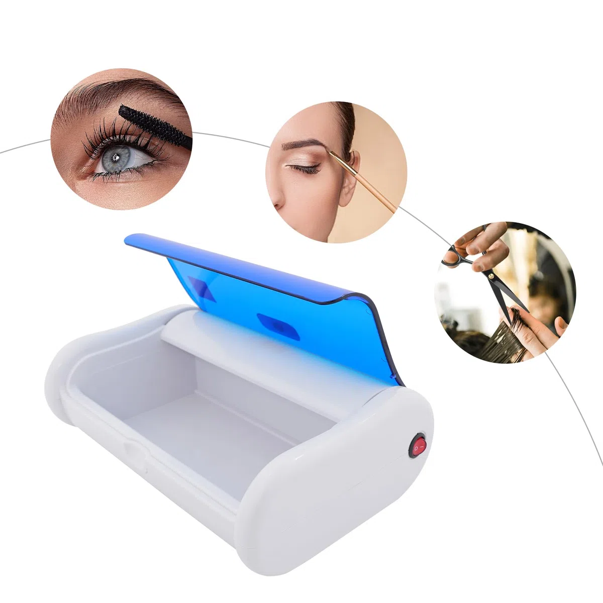 UV Sterilisator, 6W 220V UV Desinfektionsgerät mit Gitter, 2L Nagelwerkzeug Sterilisator für Instrumente Desinfektion Nagelstudio Fußpflege Tattoo, 31 * 21,5 * 10cm