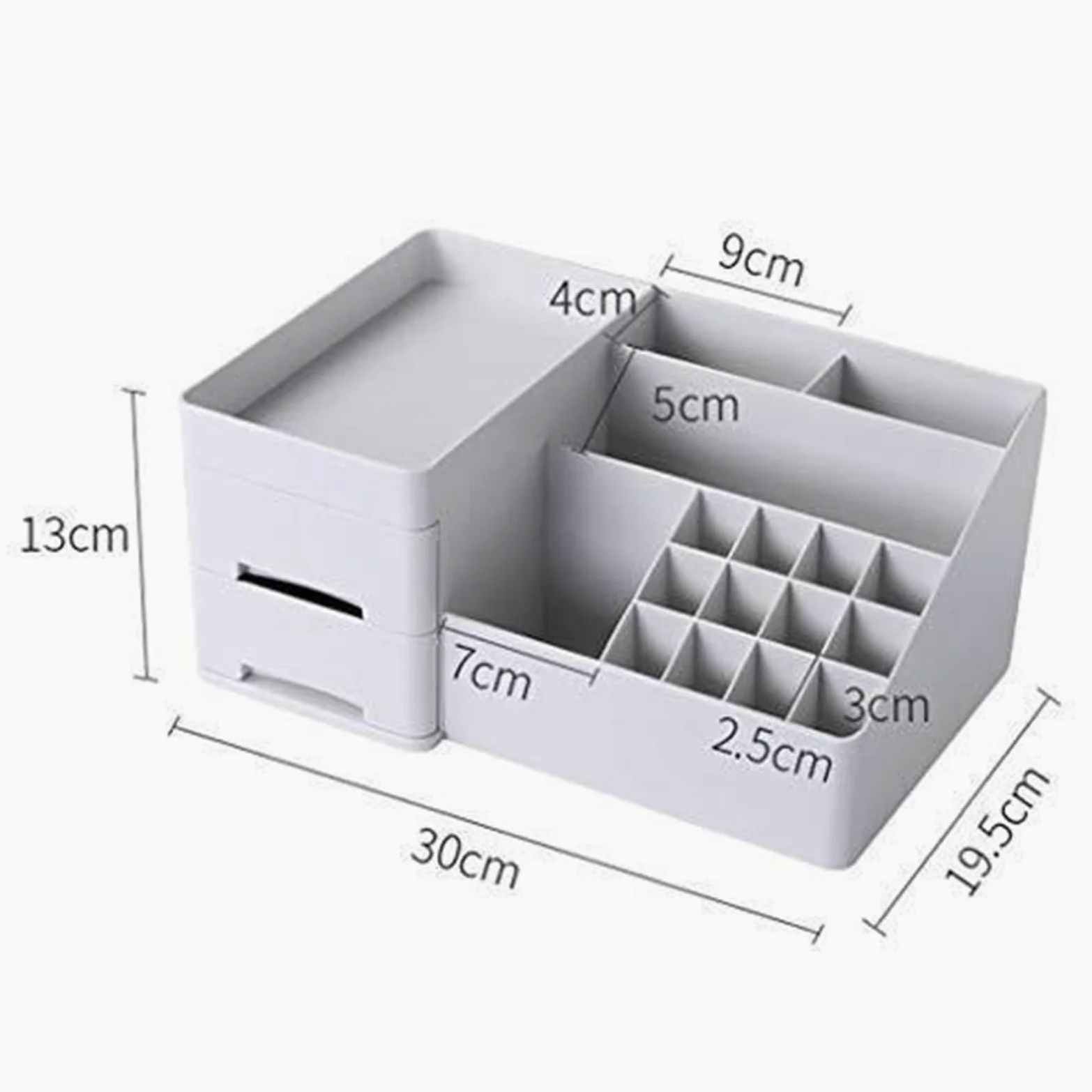 Schminktisch Organizer Make Up Organizer Kosmetik-Aufbewahrungsbox, Kunststoff-Schublade, Lippenstift, Schmuckaufbewahrung, Haut-Aufbewahrungsbox Kosmetik Organizer Badezimmer(G)