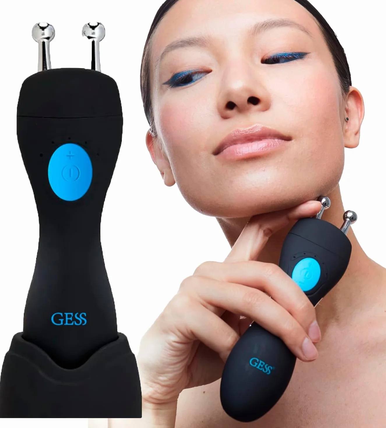 GESS MT Mikrostrom Gerät Gesicht, Face Lifting, Anti Aging Microcurrent EMS Facial Device, Radiofrequenz, Kieferstraffungsgerät, hautstraffung gesichtspflege gerät, gesichtsmassagegerät gegen falten