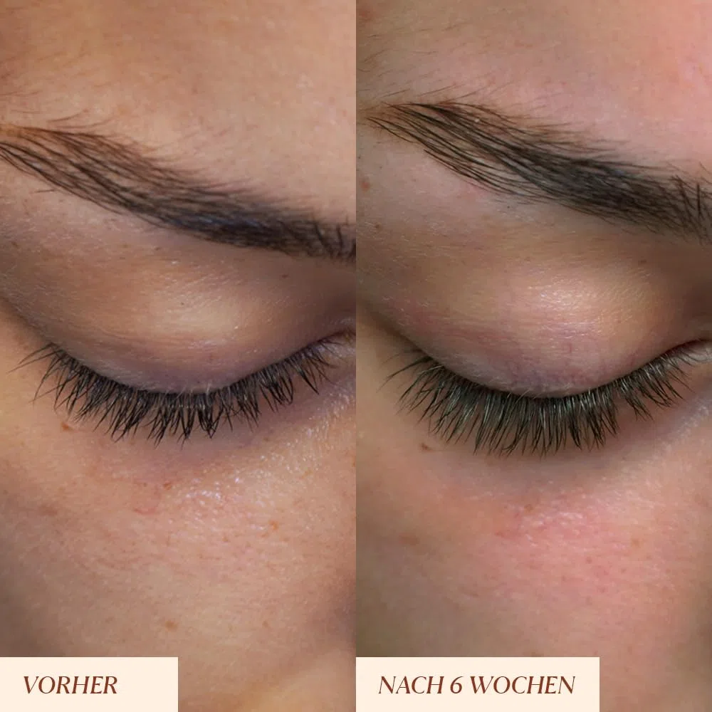 JUNGLÜCK Peptide Wimpernserum Ohne Hormone - Vegan | Für lange und dichte Wimpern und schöne Augenbrauen | Wachstum Lash Serum und Augenbrauenserum mit 5-fach Wirkkomplex aus Peptiden