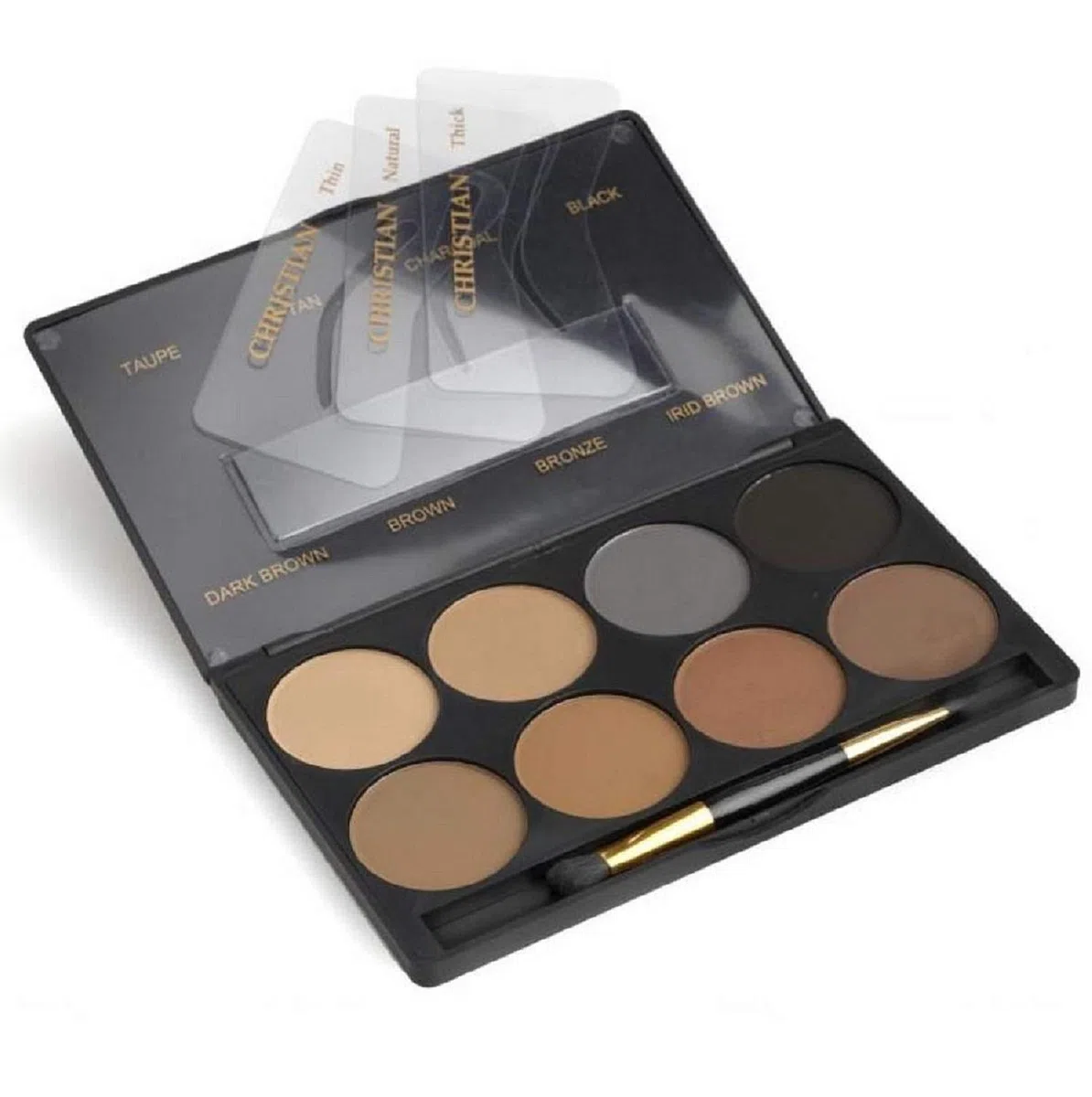Christian 8 Farben Semi-permanente Augenbrauenschatten Palette 1 Packung (1 x 155 g)