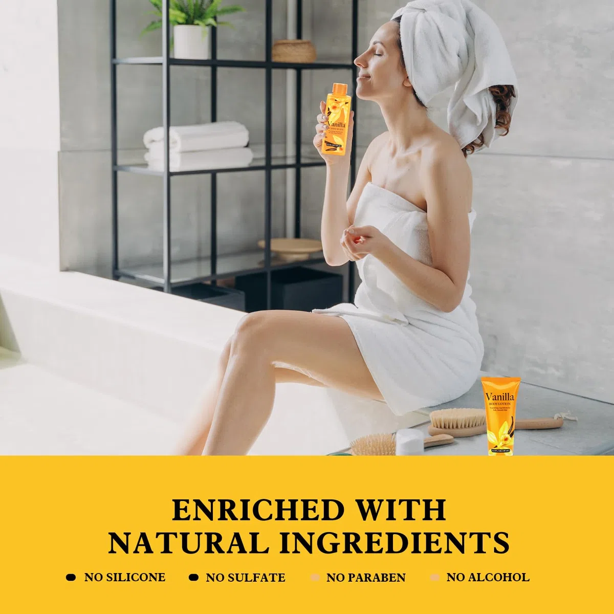 Spa Luxetique Bath Gifts for Women, 6PCS Vanilla Luxury Spa Gift Sets with Shower Gel, Bubble Bath, Body Lotion, Valentines Gifts for Her, Mom, Pamper Sets for Women Gifts