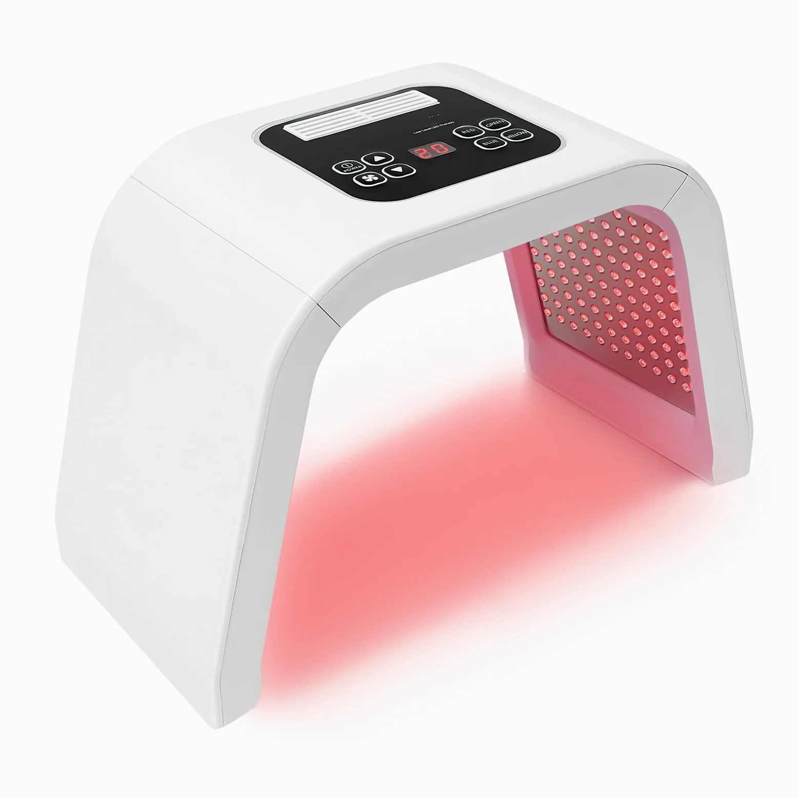 Led Maske Gesicht Beauty 7 Farben, Sprühfunktion LED Maske Gesicht Beauty Faltdesign, für die Hautpflege zu Hause Gesichtsmaske Spa Ausrüstung 240V