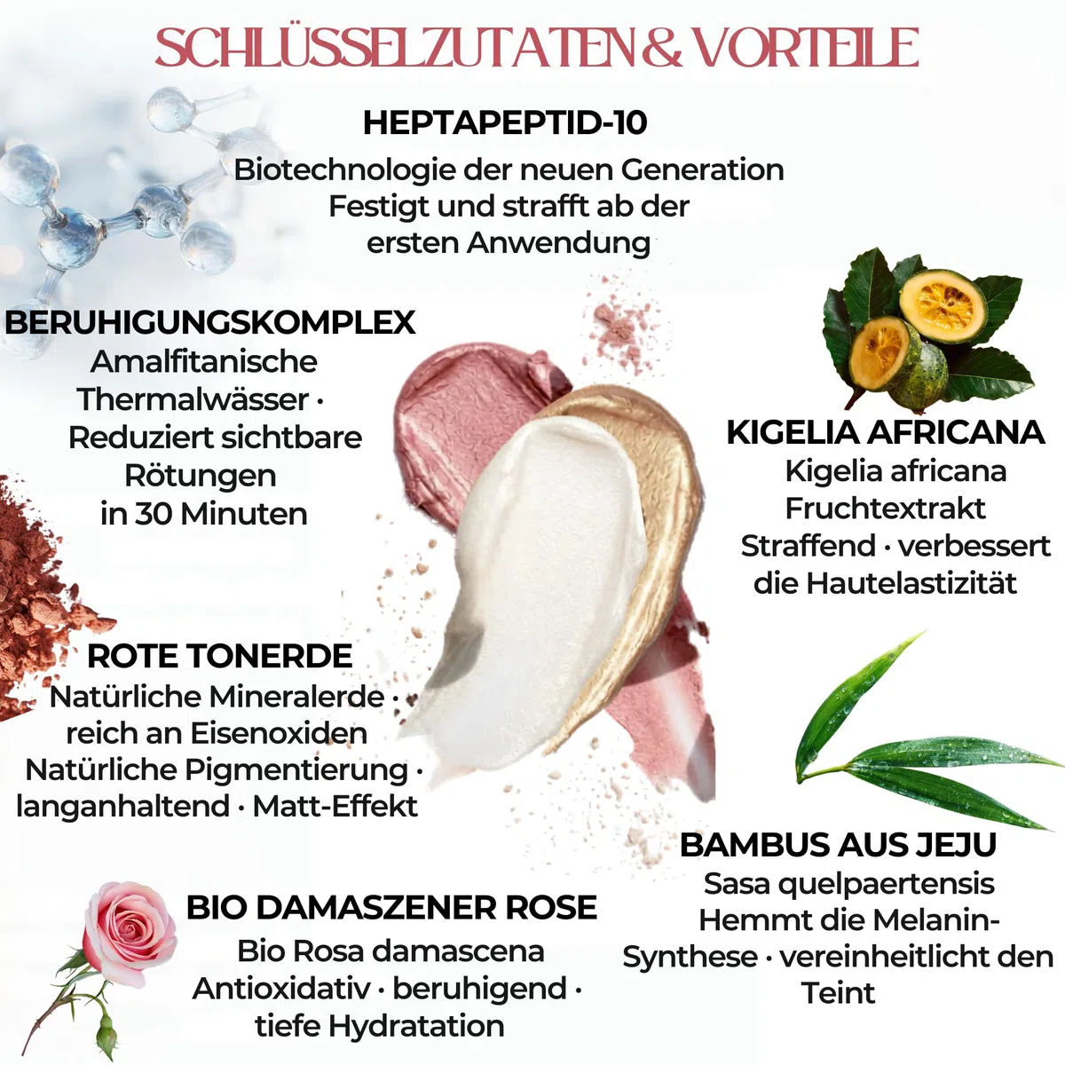 Dr. Dermaluci Lab Contouring Set Gesicht - Flüssiger Blush + Highlighter + Skin Perfector - Schminke Damen, Empfindliche Haut, Clean Make Up, Geschenkidee Frauen, Made in Italy