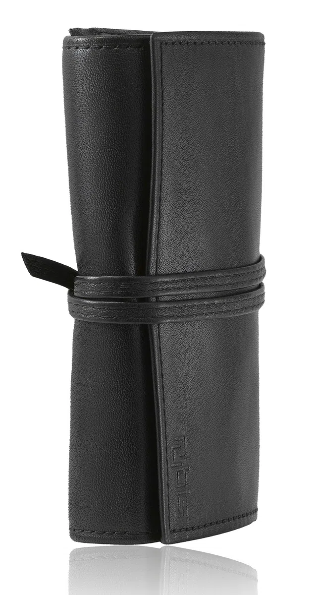Rubis Nagelpflegeset im Lederetui - Maniküre Set mit Nagelknipser, Nagelschere, Nagelpfeile und Nagelhautschieber - Nagelset