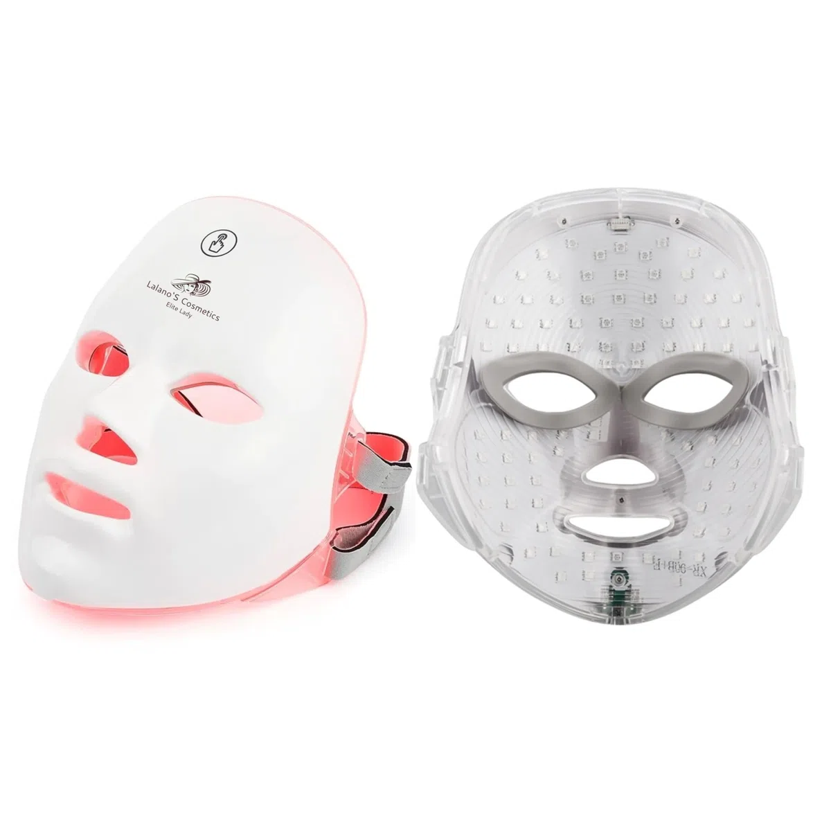 Lalano’S Cosmetics LED Gesichtsmaske 7 Farben – Anti-Aging, Akne & Hautstraffung – Lichttherapie, 112 LEDs, wiederaufladbar, CE-zertifiziert – Für Damen & Herren