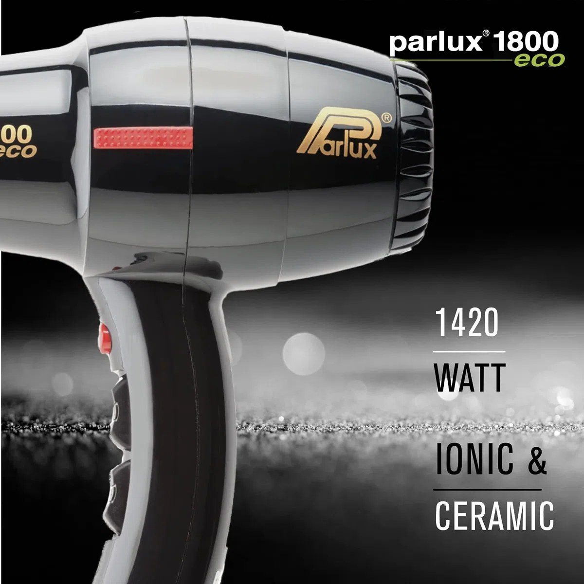 Parlux Profi-Haartrockner 1800, schwarz