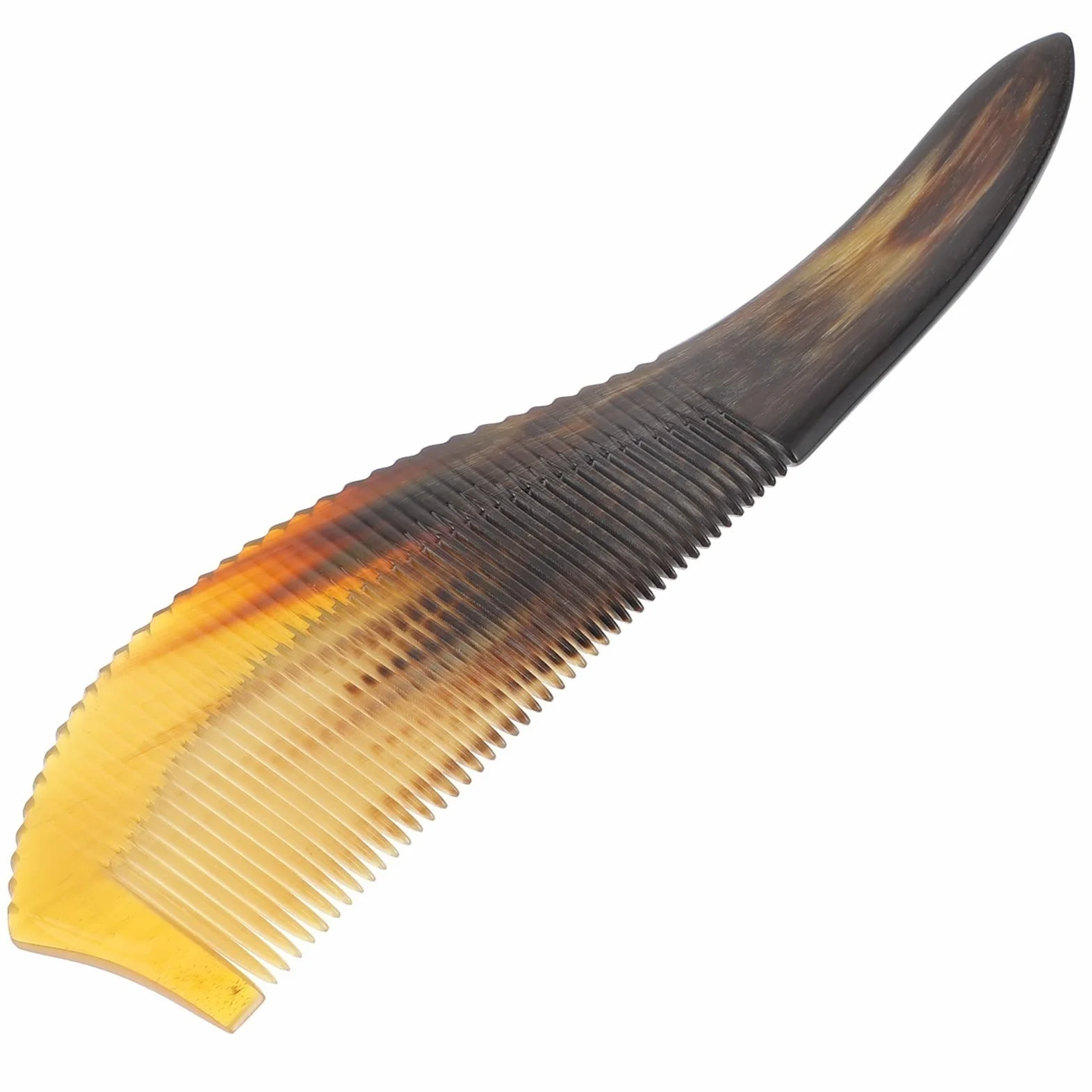 MRKU Kamm Haarpflege Haarkämme Hornkamm Bartkamm Exquisite und Harte handgefertigte Haarbürste Geeignet für Männer und Frauen Haushalts-Haarstyling-Tools Haarbürste
