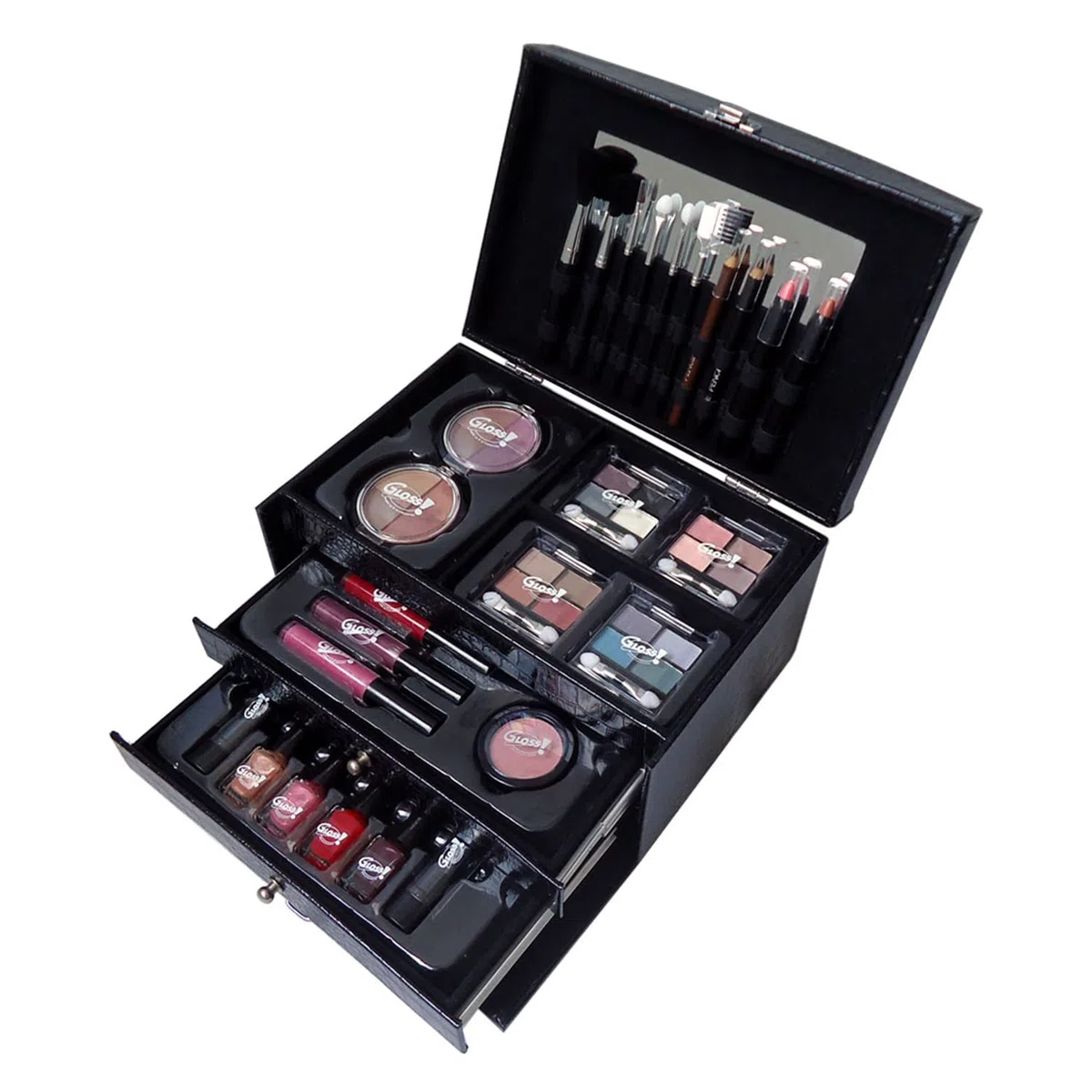 GLOSS ! Make-up-Koffer BEAUTY CASE – Beauty- & Aufbewahrungsset – Geschenkidee für Frauen, Weihnachten, Geburtstag, Valentinstag, Lehrerin, Muttertag - COFFRET