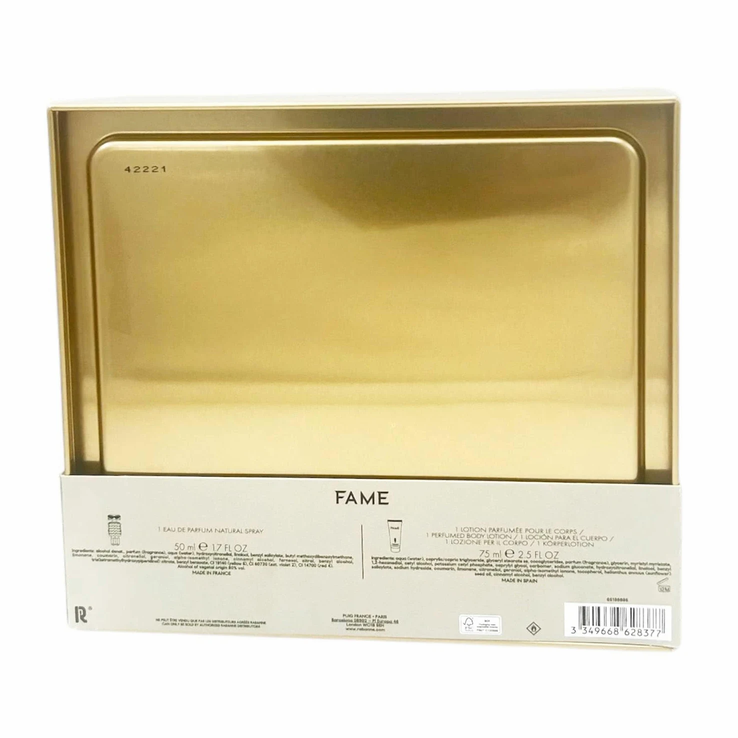Paco Rabanne Fame Eau de Parfum 50 ml + Body Lotion 75 ml Damenpackung