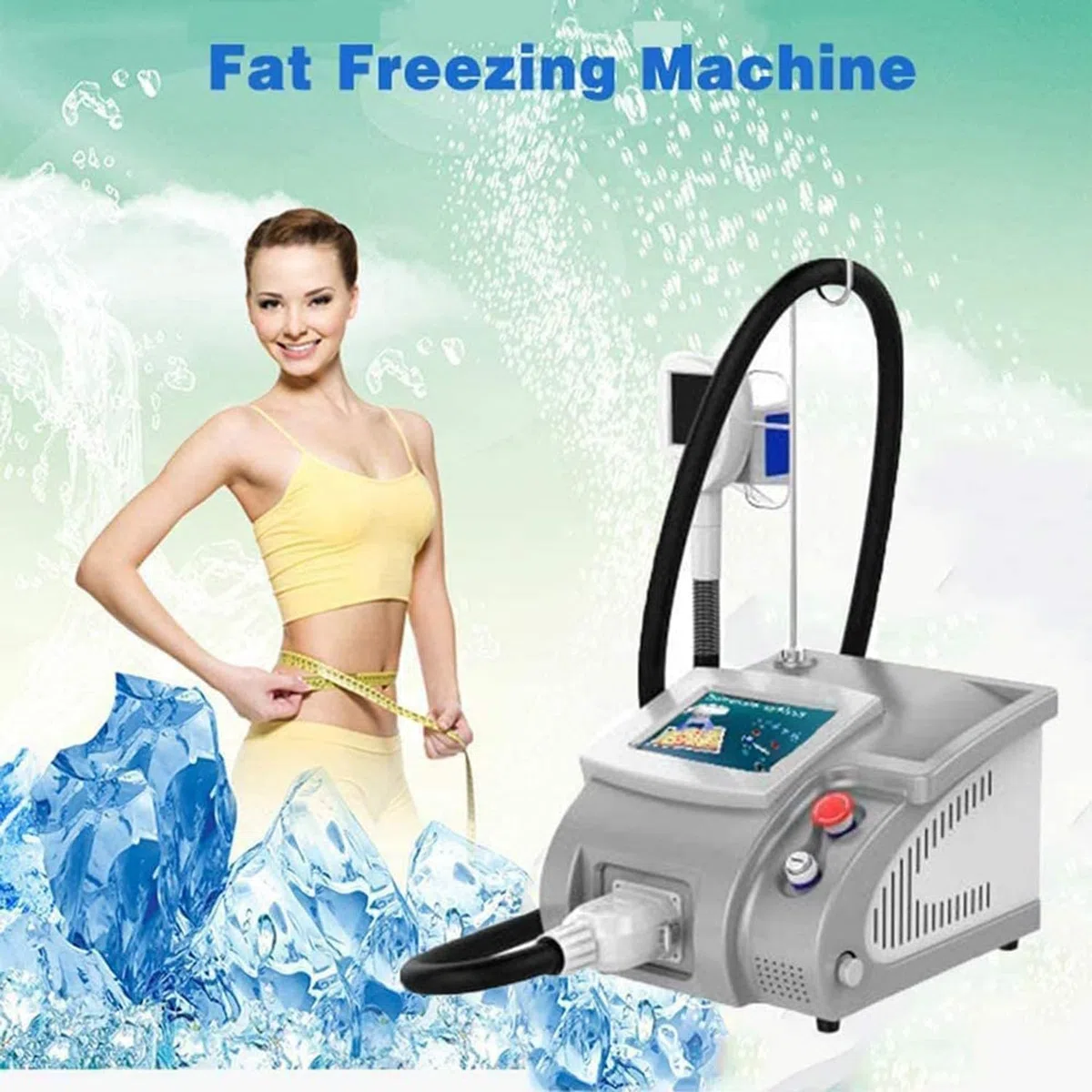 Körperschlankheitsmaschine, Fett-Lipolyse-Instrument, Körperformung, Cellulite-Verbrennung, Spa-Verwendung, mit 3 Betriebsköpfen – Vakuum-Fett-Schlankheitsgerät